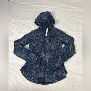 lululemon athletica Blue Patterned Utility Jacket